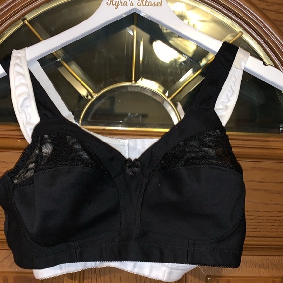 PlusForm Instant Shaping Cotton Comfort Floral Lace Wireless Bra Bundle Of 2 - Picture 7 of 16